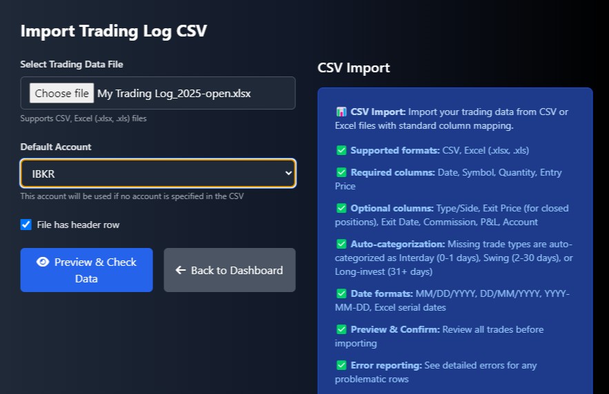 DTJ CSV Import Interface - Smart file upload with automatic column mapping and data validation